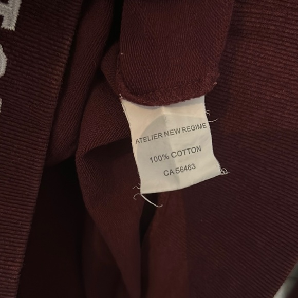 Red Crewneck Sweater with Ribbed Collar - Picture 9 of 16